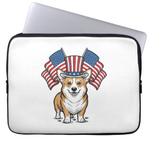 Capa Para Notebook Camisa de desenho de gravação vintage de Corgi Pat