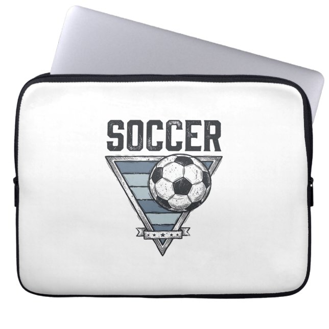 Capa Para Notebook Camisa de Desenho de Insígnia de Triângulo de Bola (Frente)