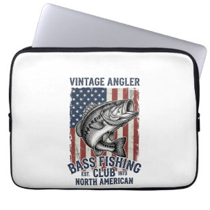 Capa Para Notebook Camisa de Design de Bandeira Americana de Pesca de