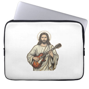 Capa Para Notebook Camisa de design de gravura de guitarrista sagrado