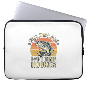Capa Para Notebook Camisa de design de pesca engraçada para pai vinta