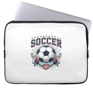 Capa Para Notebook Camisa de Emblema de Futebol Vintage Design_1