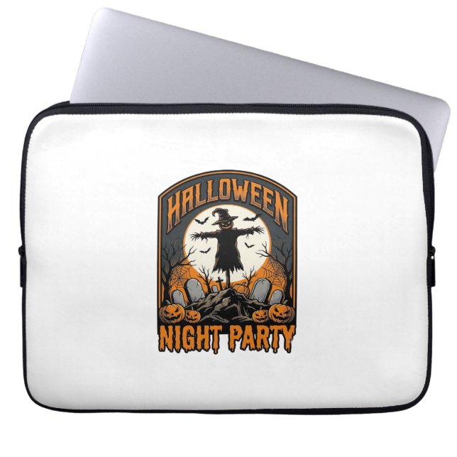 Capa Para Notebook Camisa de Espantalho de Halloween Festa de Cemitér (Frente)