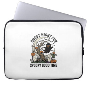Capa Para Notebook Camisa de Fantasma de Halloween Design Divertido d