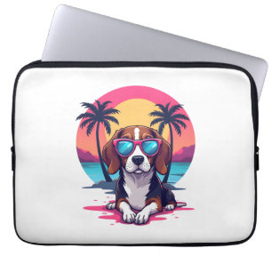 Capa Para Notebook Camisa De Fundo Do Sol De Beagle, Mãe De Beagle, B