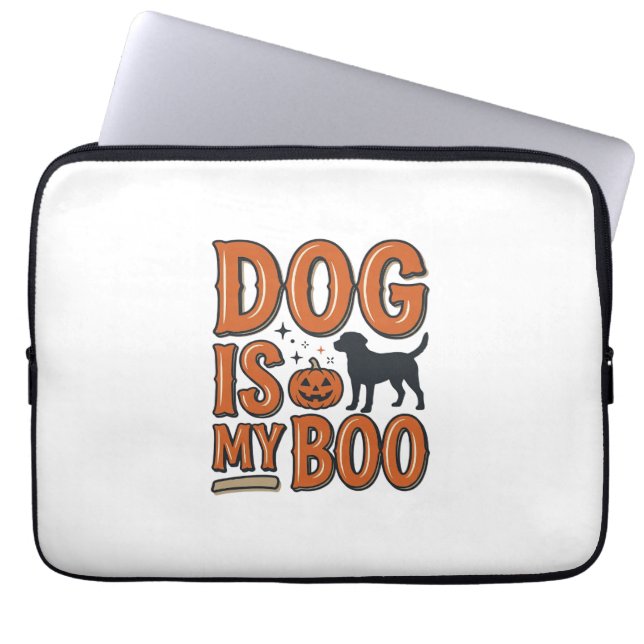 Capa Para Notebook Camisa de Halloween com desenho de cachorro antigo (Frente)