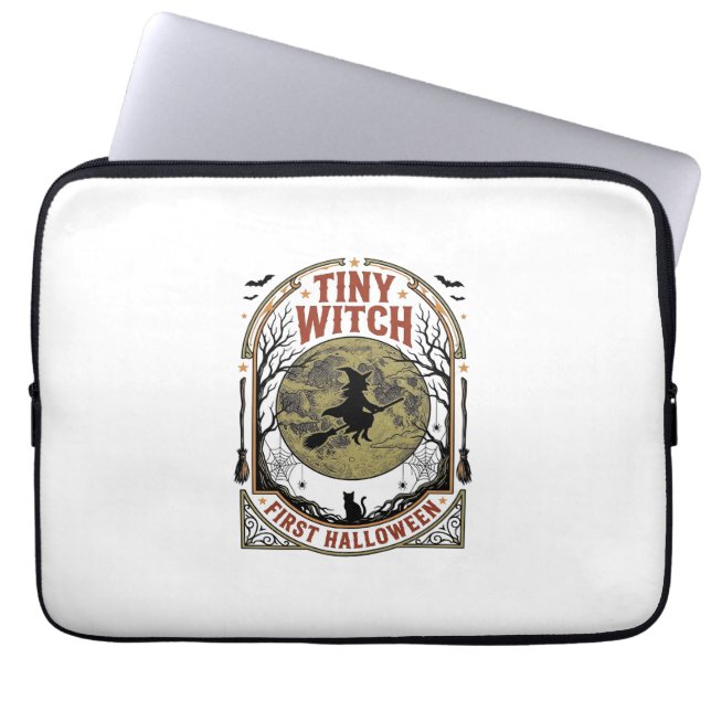 Capa Para Notebook Camisa de Halloween de Bruxa Bebê para Primeira Te (Frente)