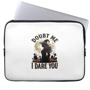 Capa Para Notebook Camisa de Halloween de Bruxa com Luar Vintage e Ce