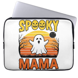 Capa Para Notebook Camisa de Halloween de Fantasma Vintage Spooky Mam