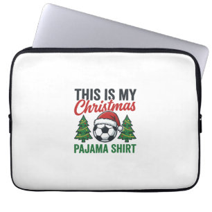 Capa Para Notebook Camisa de pijama de Natal de futebol