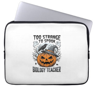Capa Para Notebook Camisa de professora de biologia de Halloween Corv