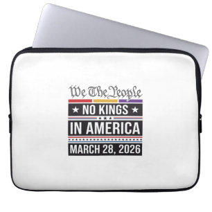 Capa Para Notebook Camisa de Protesto Patriótico Sem Reis na América_