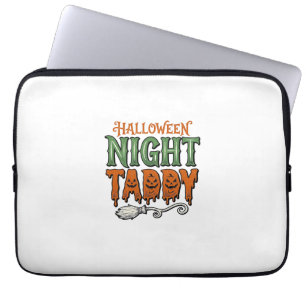 Capa Para Notebook Camisa de Vassoura de Bruxa Vintage Taddy Noite de