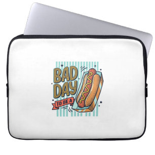 Capa Para Notebook Camisa de Vetor Retro de Cachorro-Quente de Mau Di