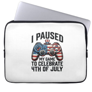 Capa Para Notebook Camisa de Video Game Patriótica para Gamer do Dia