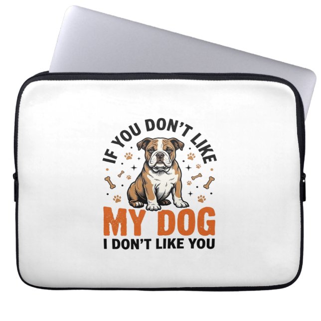 Capa Para Notebook Camisa engraçada de amante de cães com citação de  (Frente)