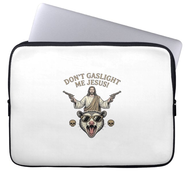 Capa Para Notebook Camisa engraçada de Jesus Possum com desenho de gr (Frente)