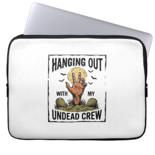 Capa Para Notebook Camisa engraçada de zumbi para fãs de terror Vinta