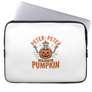 Capa Para Notebook Camisa engraçada do esqueleto de Halloween Peter P