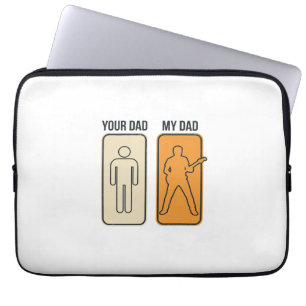 Capa Para Notebook Camisa engraçada do pai da guitarra desenho de gra
