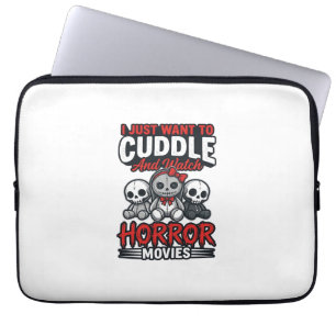 Capa Para Notebook Camisa Gráfica Vintage de Abraço de Filme de Terro