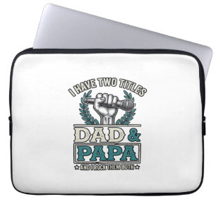 Capa Para Notebook Camisa Microfone Vintage Títulos de Pai e Papai Ro