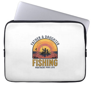 Capa Para Notebook Camisa Parceiros de Pesca Pai e Filha para a Vida