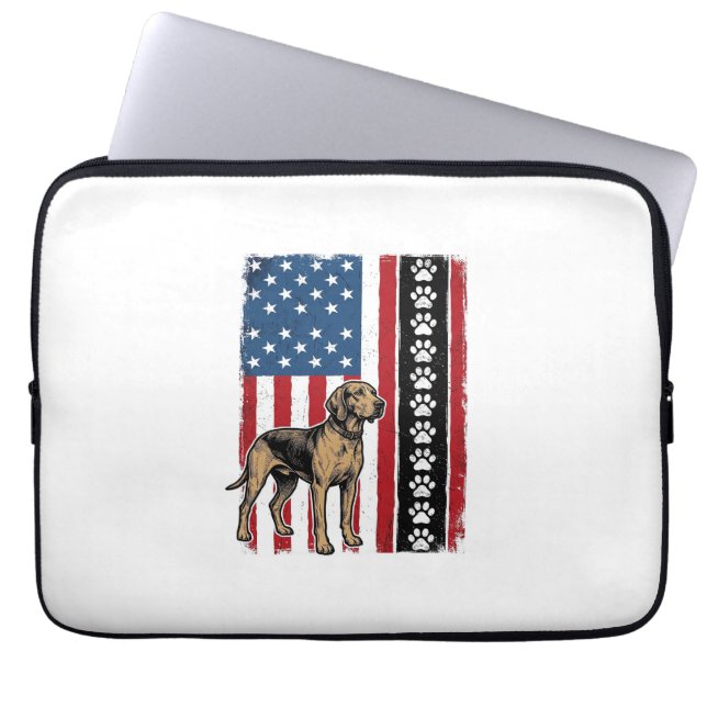 Capa Para Notebook Camisa Patriótica com Impressão de Pata de Cachorr (Frente)