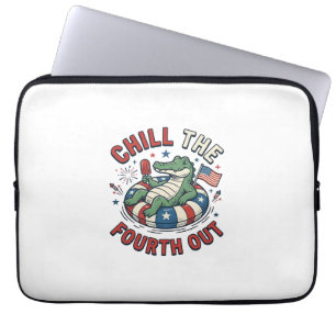 Capa Para Notebook Camisa Patriótica de Jacaré Esfrie o Quarto Des