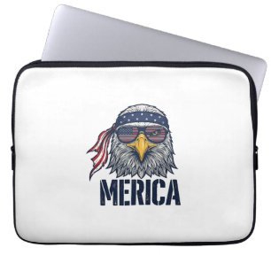 Capa Para Notebook Camisa Patriótica Vintage Águia Merica Design_1