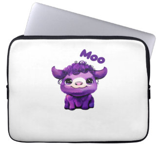 Capa Para Notebook Camisa T Sobredimensionada De Vaca Roxa