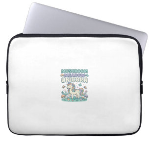 Capa Para Notebook Camisa Unicórnio Fungo Prado Unicórnio T-Shirt Des