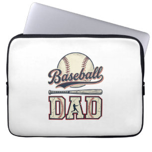 Capa Para Notebook Camisa Vetorial de Beisebol Vintage Pai Design_1
