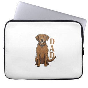 Capa Para Notebook Camisa Vintage Brown Dog Dad Design_1