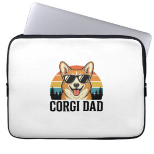 Capa Para Notebook Camisa Vintage Corgi Pai Gravação Amante de Cachor