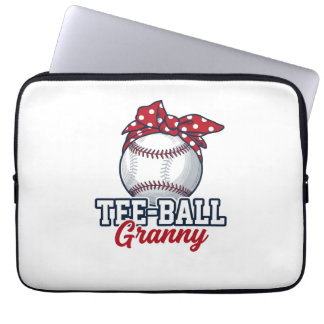 Capa Para Notebook Camisa Vintage de Beisebol Tee Ball da Vovó_1