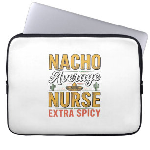 Capa Para Notebook Camisa Vintage Nacho Average Nurse Extra Spicy Des