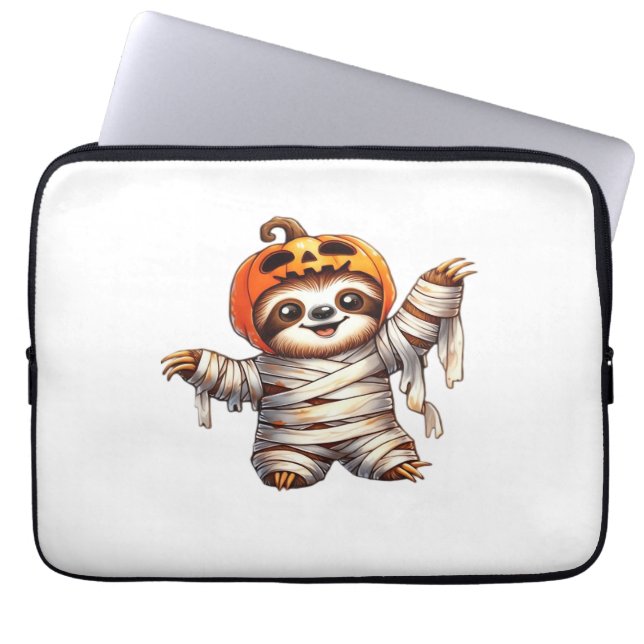 Capa Para Notebook Camiseta Clássica de Halloween da Mamãe (Frente)