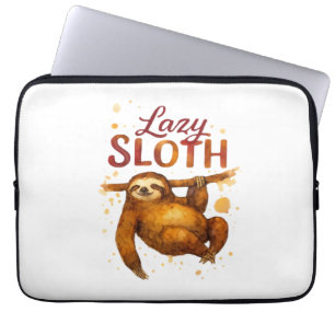 Capa Para Notebook Camiseta Clássica do Bicho-Preguiça Preguiçoso em