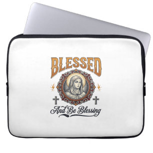 Capa Para Notebook Camiseta com Desenho de Gravura Vintage Cristã Abe