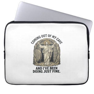 Capa Para Notebook Camiseta de Gravura Vintage da Caverna da Ressurre