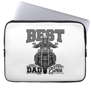 Capa Para Notebook Camiseta de Gravura Vintage de Motociclista Melhor
