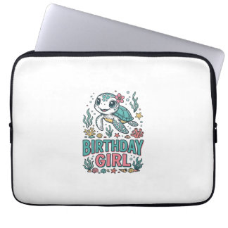 Capa Para Notebook Camiseta de Gravura Vintage de Tartaruga Marinha d
