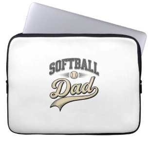 Capa Para Notebook Camiseta de Pai de Softbol Antigo Design de Esport