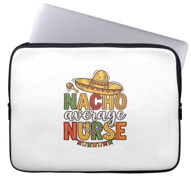 Capa Para Notebook Camiseta Do Dia De Nacho Enfermeira Média Cinco De (Frente)