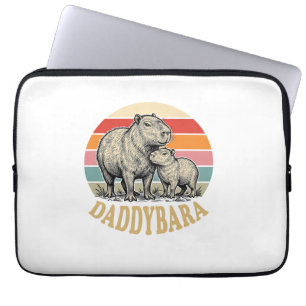 Capa Para Notebook Camiseta do pôr do sol vintage do Capivara Daddyba