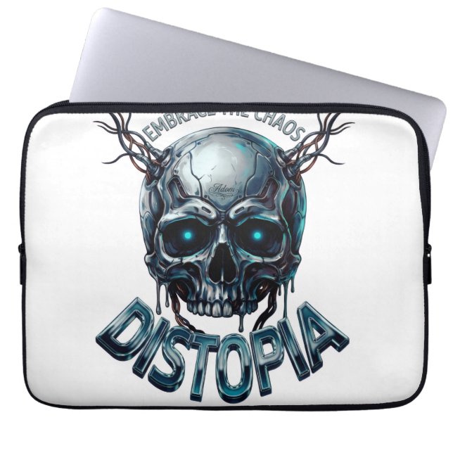 Capa Para Notebook Camiseta Feminina ADOM "Abrace o Caos" (Frente)