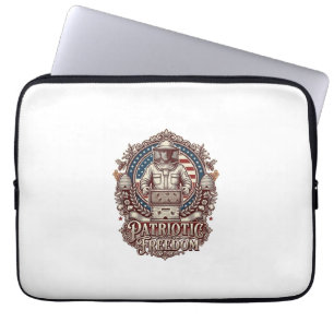 Capa Para Notebook Camiseta Gráfica Vetorial de Apicultor Patriota