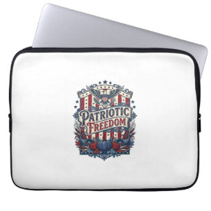 Capa Para Notebook Camiseta Gráfica Vetorial de Colheita Patriótica d