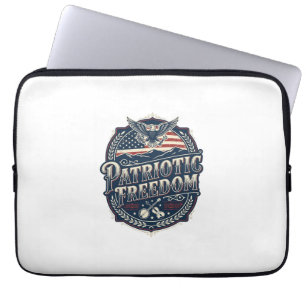 Capa Para Notebook Camiseta Gráfica Vetorial de Herança Patriótica de